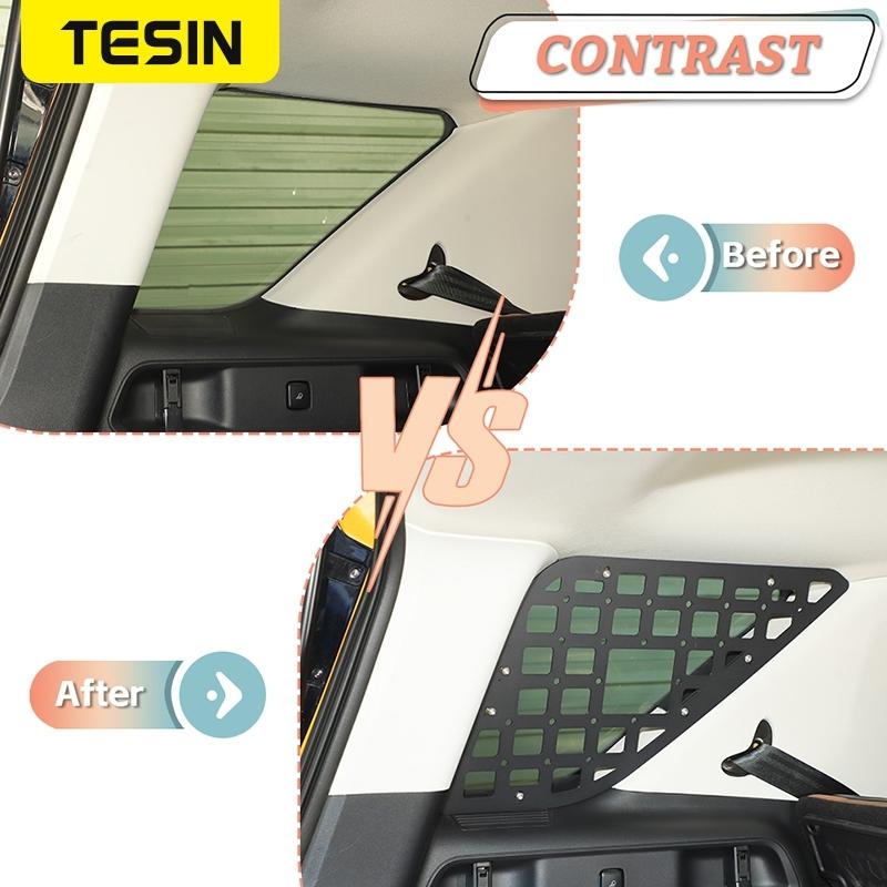 TESIN Trunk Side Extension Storage Rack Luggage Shelf fit for Ford Bronco Sport 2021 2022 2023 2024 2025 2026 Car Accessories