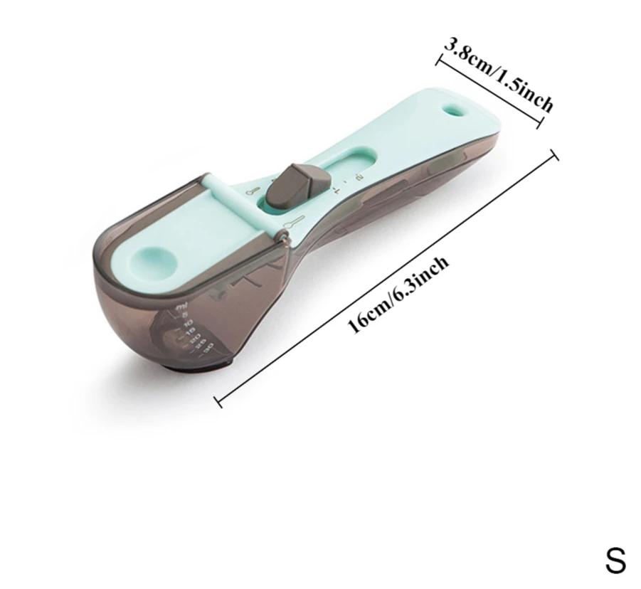 Регулируемая мерная ложка со шкалой Пластиковая мерная ложка для выпечки и кулинарных принадлежностей Кухонный измерительный инструмент