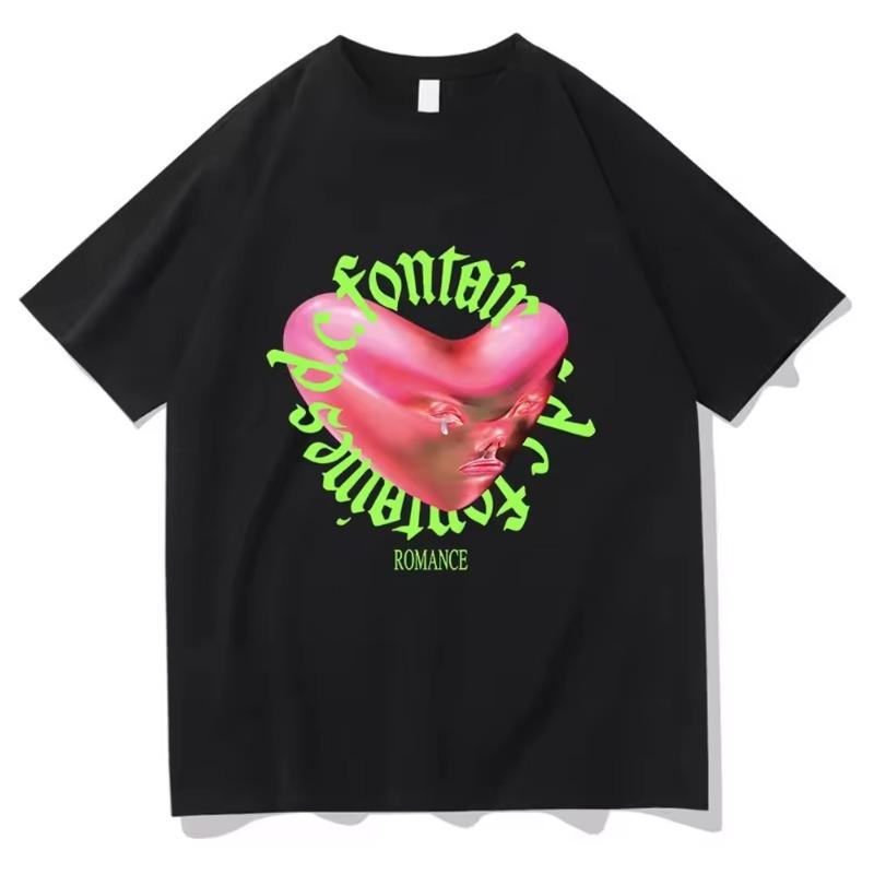 Fontaines Dc Rounisexce T Shirt New Fashion Unisexwunisex Aesthetic Funny Retro Tshirt Unisex High Quality Hip Hop Cotton Tees Shirts