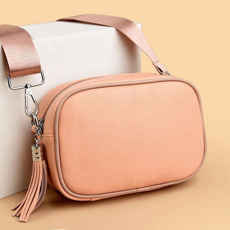 High-quality Leather Shoulder Bag for Women Messenger Bags Ladies Genuine Leather Casual Crossbody Bag