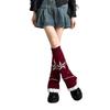 Y2K Style Ribbon Socks with Drawstrings - Lolita & JK Calf Pile Leg Covers
