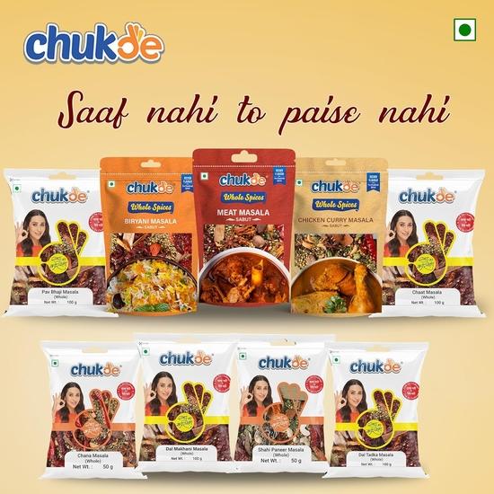 Chukde - Shahi Paneer Masala whole - Whole Blended Spices - Authentic & Aromatic Flavour - Blend of Spices- 50 Gram - Pack of 3