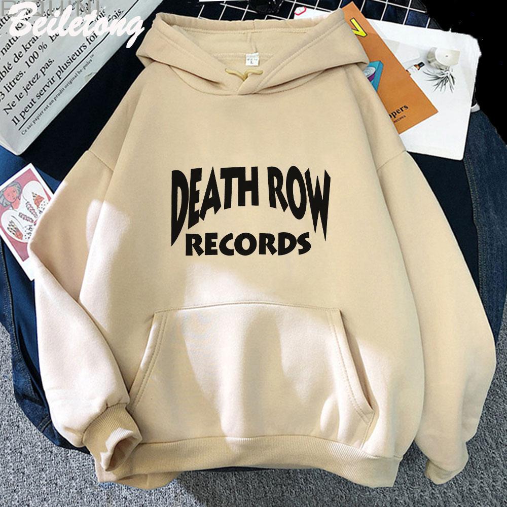 Cool Death Row Records LOGO Men Hoddie Fashion Casual Hoodies Long Sleeve Women/men Spring/Autumn Sweatshirt Harajuku Hip Hop