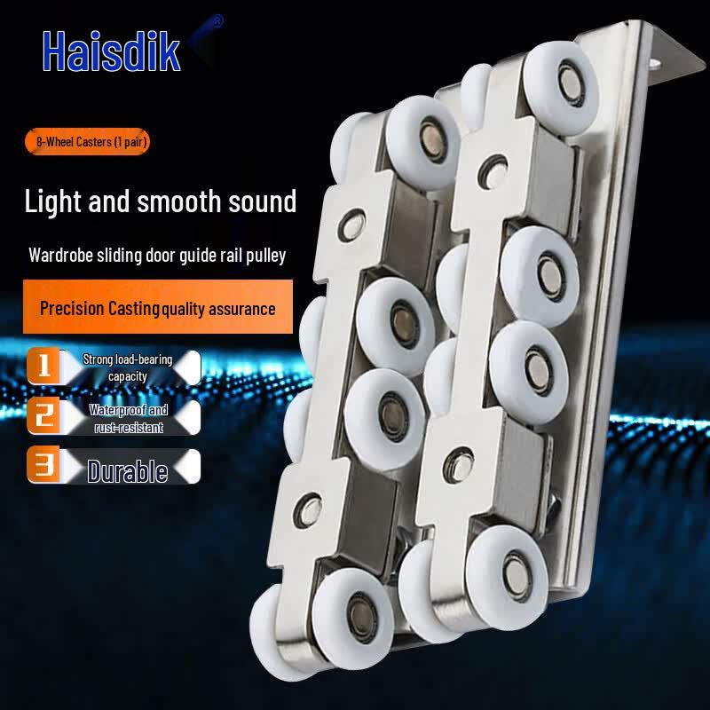 Heisdick Stainless Steel Sliding Door Hanging Rollers