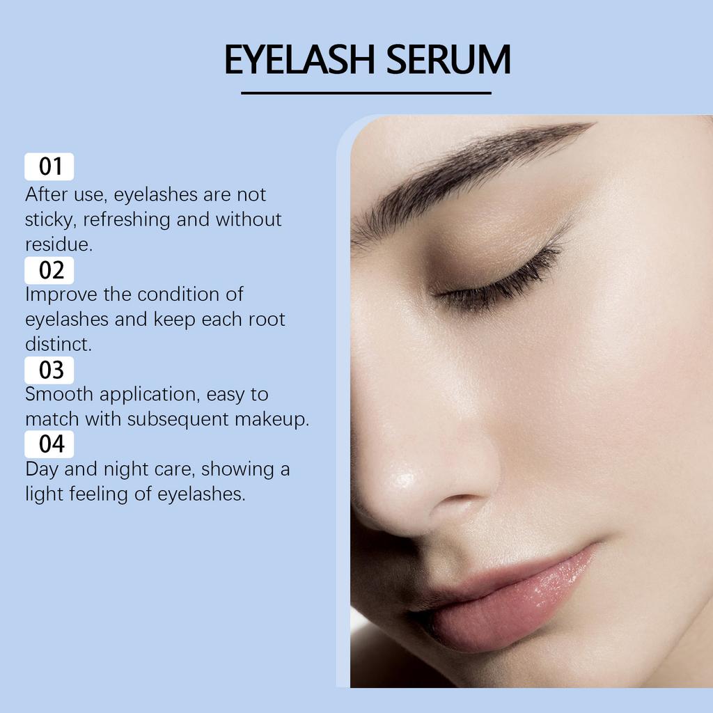 Жидкость для роста ресниц питает черные завитые ресницы, делает их густыми и длинными, не легко смывается макияжем, 6 мл