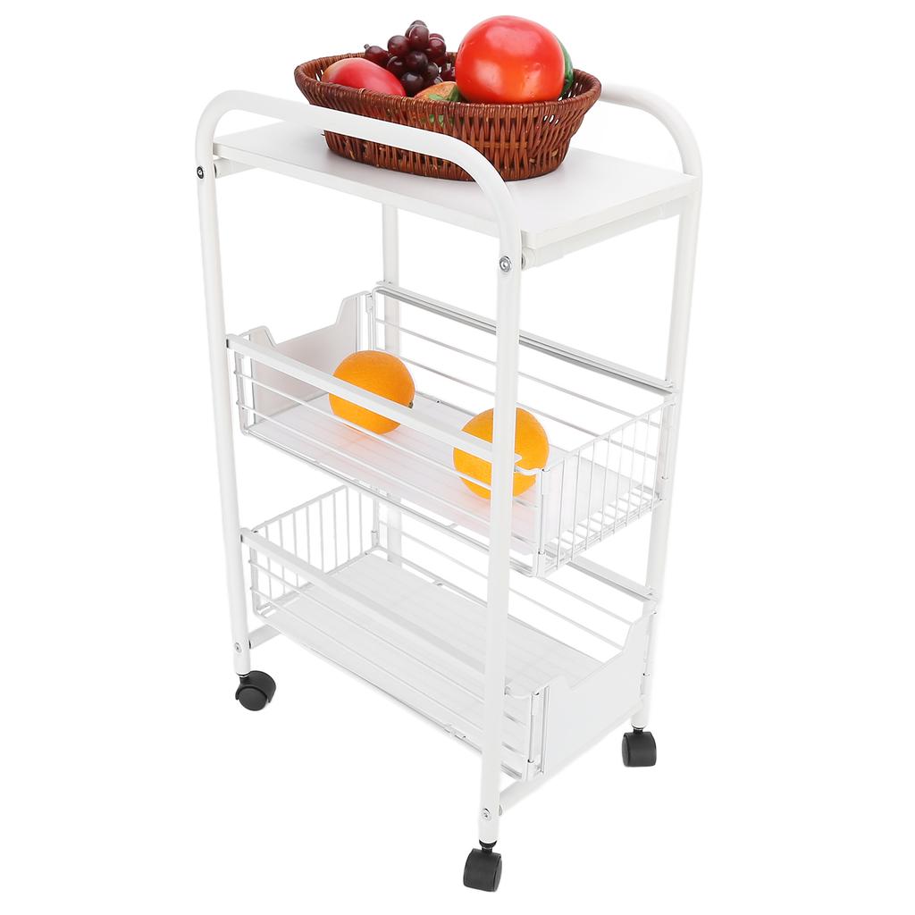 Напольная тележка для хранения на колесиках, мобильная хозяйственная тележка с колесиками для кухни