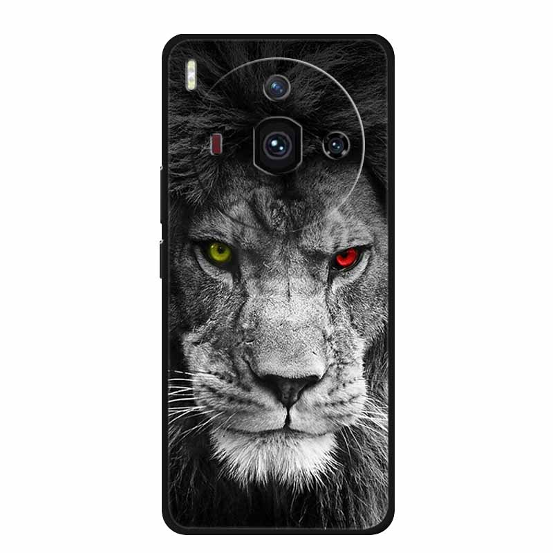 Для iPhone 14 Роскошный Чехол для Телефона Apple iphone14 pro pro max Plus Черный Мягкий Чехол из ТПУ Силиконовая Защита Животные Львы Тигр Бампер