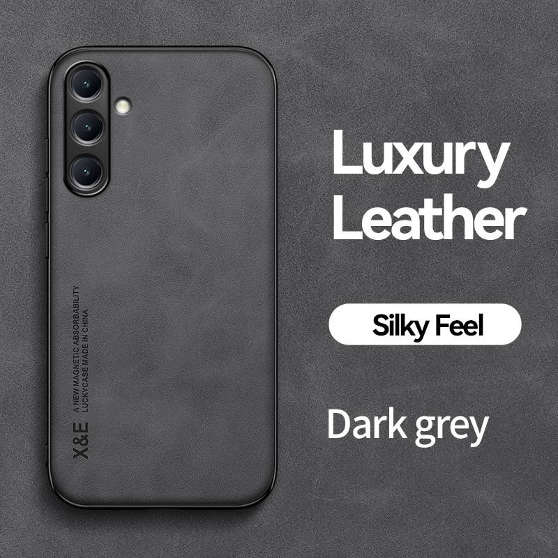 KEYSION Роскошный ретро чехол из искусственной кожи для Samsung A56 5G A36 A26 Мягкий силиконовый + противоударный чехол для телефона из поликарбоната для Galaxy A06 4G