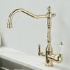 Золотой смеситель для раковины Tuqiu с прямым поливом, черный смеситель для раковины, старинный кран для горячей и холодной воды, смеситель для раковины Salle De
