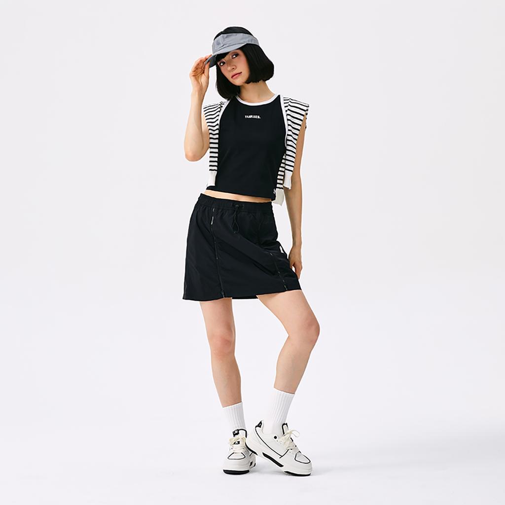 New MLB Preppy Style Collection New York Yankees SS25 Tank Top Women's Black 3FTOV0153-50BKS