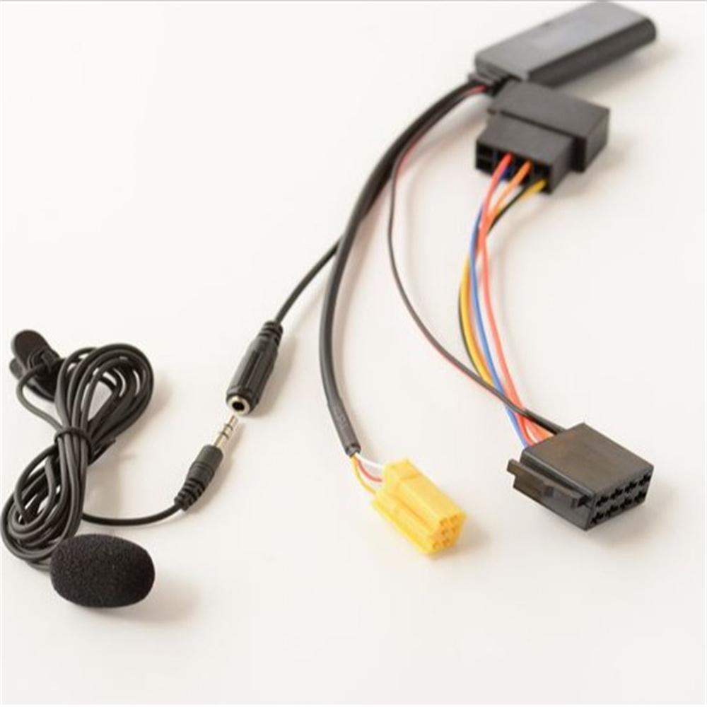 Bluetooth 5.0 Aux Кабель Микрофон Адаптер ISO 6Pin С Проводкой для Fiat Grande Punto Alfa Romeo