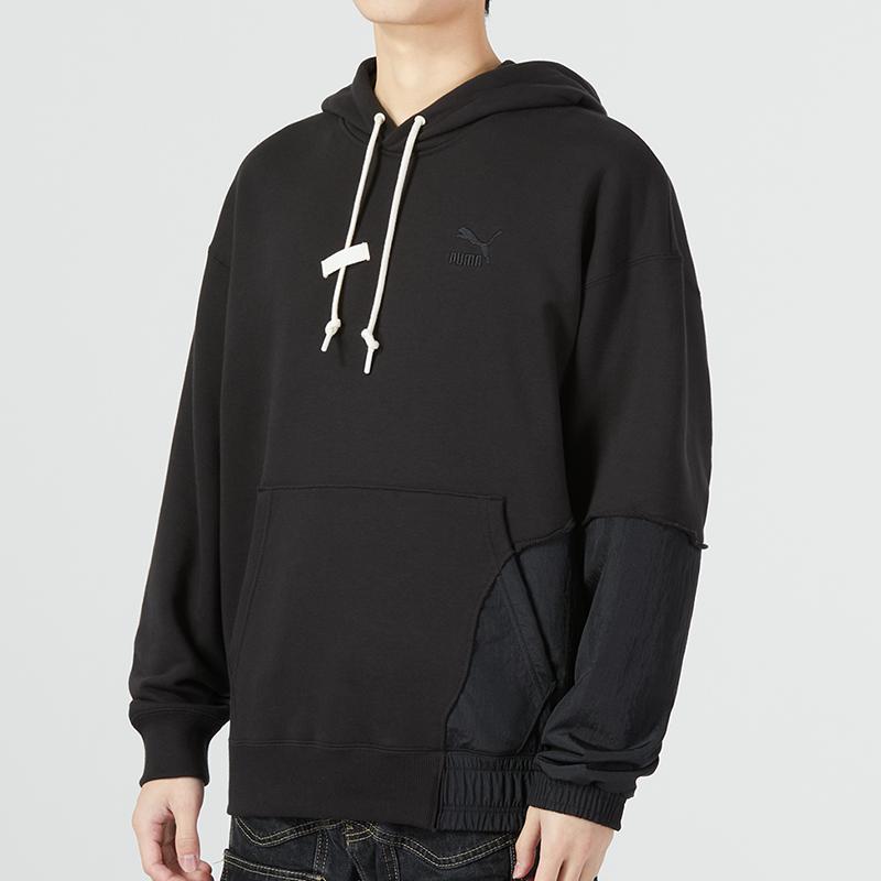 Puma Мужская черная толстовка с принтом Повседневная уличная толстовка 539593-01