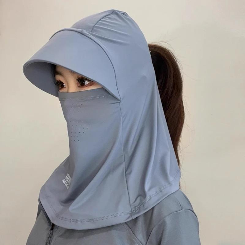 Женская летняя шляпа от солнца с защитой от УФ-лучей и маской для лица для велоспорта