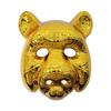 Golden animal masks, Halloween and carnival party costumes and props