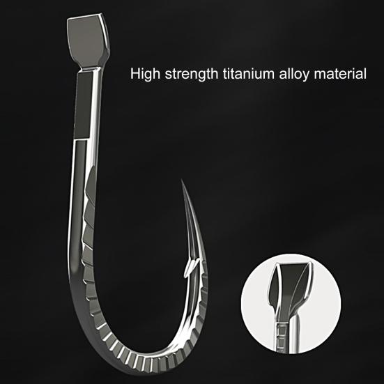 30Pcs/Set 45672 Fishing Hooks Sharp Rustproof Anti-corrosion Titanium Alloy Heavy Duty Barbed Carp