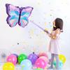 Бабочка Пиньята Детская пиньята с веревочкой и палочкой, конфетти с завязанными глазами для девочек, интерактивные принадлежности для дня рождения, реквизит для фотосъемки, держатель для конфет