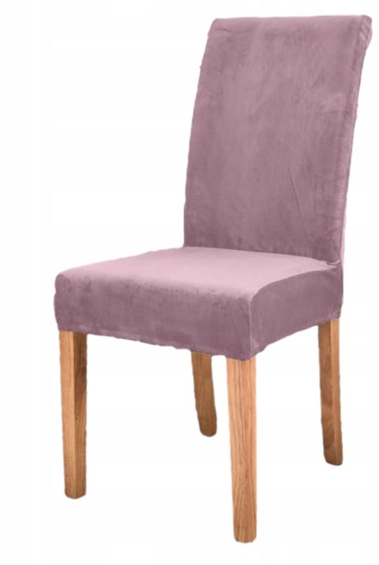 Cover Velvet Chair Light Pink Thick