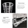 10/20cc Cocktail Shaker PP Jigger Short New Seasoning Measuring Cup