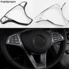 Car Steering Wheel Button Trim Frame Car Accessories For Mercedes Benz E Class W213 C Class W205 GLC Class X253 Car Styling
