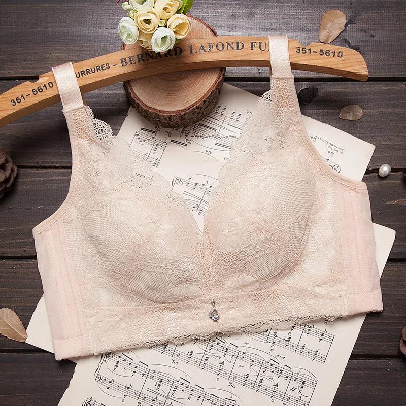 Женский бюстгальтер без губки и без стальных колец, дышащее нижнее белье с регулируемой боковой частью груди, повседневное нижнее белье с тонкими формованными чашками, с эффектом пуш-ап