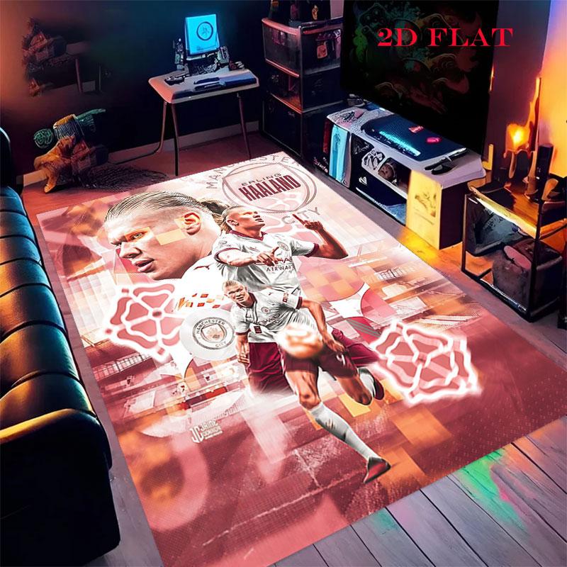 Vinicius Jr. Rise Poster Carpet Rug for Living Room Bedroom Home Sofa Decoration,Kids play Nonslip Floor Mat
