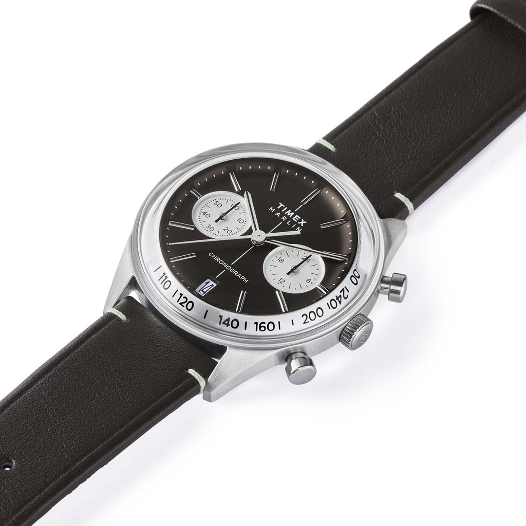 Watch Timex Merlin Jet TW2Y24700 Quartz 5 ATM Water Resistant Plastic Black Dial Stainless Steel [TIMEX] Men's