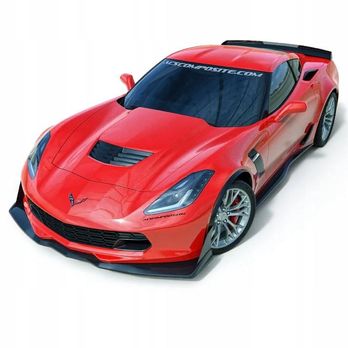 Splitter Bumper Lip Color - Gloss Black CORVETTE C7 Stingray, Z06