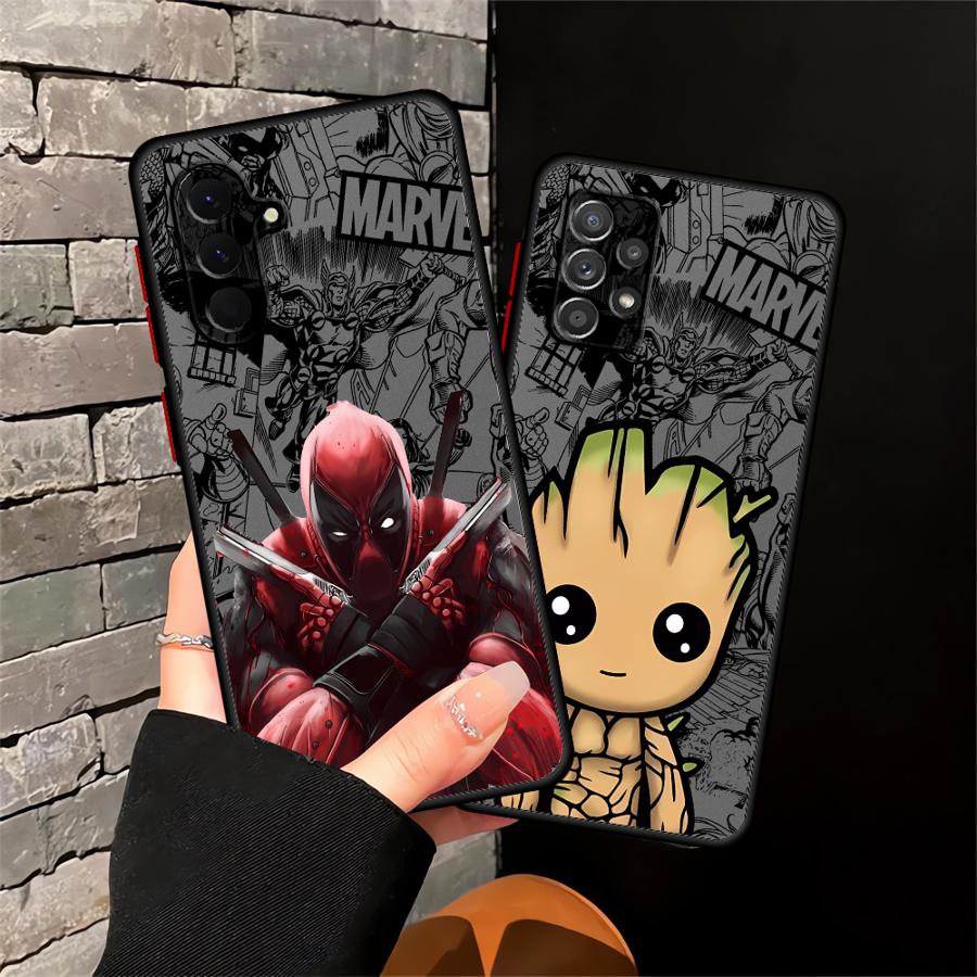Чехол для телефона Marvels Spider-Man Groot для Samsung Galaxy A16 A17 A52 A15 A56 A55 A34 A36 A52S A72 A53 A73 A33 A14 A23 A35