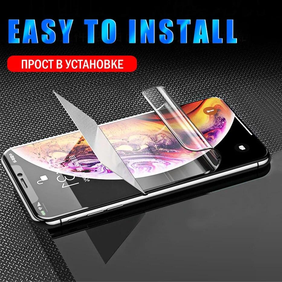 4 шт. гидрогелевая пленка для iPhone 14 Plus 13 12 11 Pro Max, защитная пленка для экрана iPhone X XS XR XS MAX 7 8 Plus, мягкая пленка