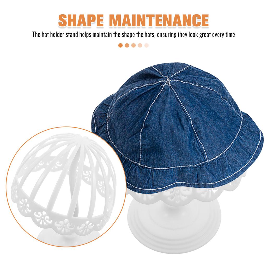 Plastic Dome Shape Hat Holder Stand Desktop Baseball Cap Rack Organizer Hat Display Stand Dome Shape Cap Rack