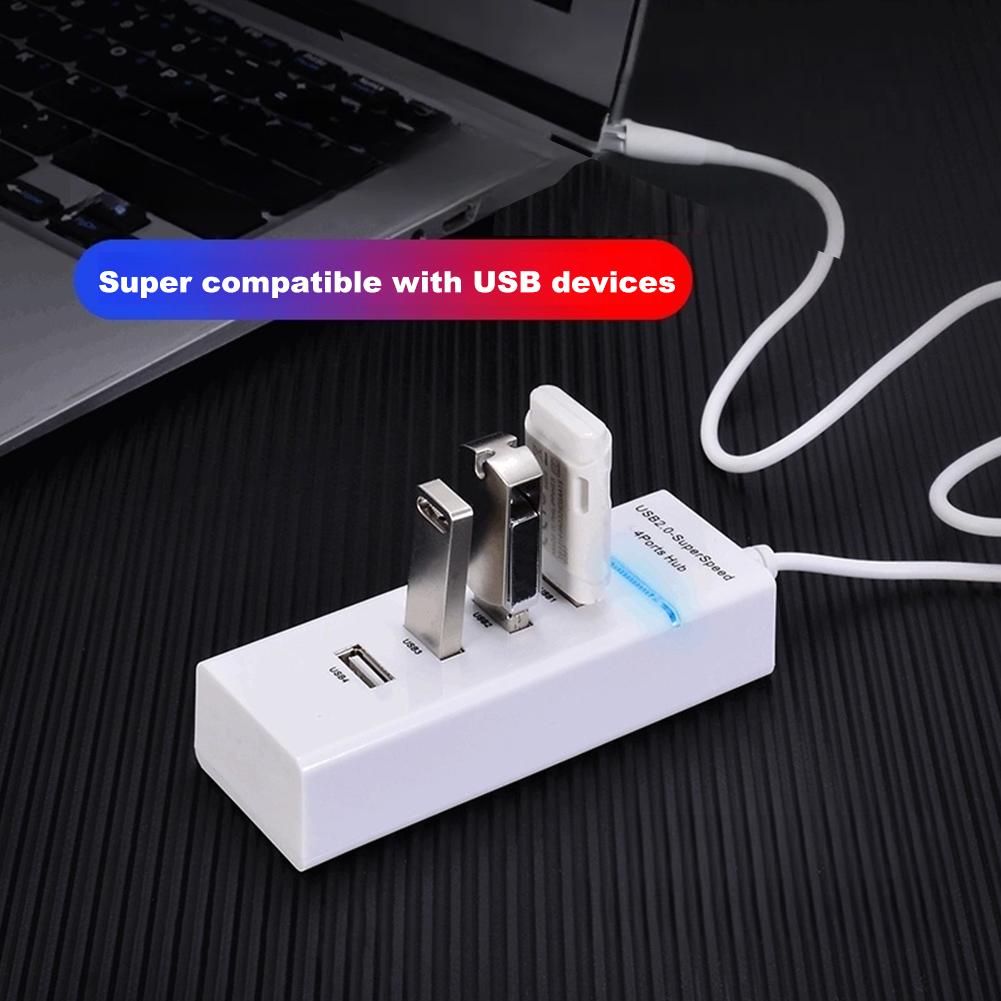 USB 3.0 концентратор, 4 порта, высокоскоростной разветвитель, мульти USB-адаптер расширения для ноутбука/ПК/настольного компьютера, скорость передачи 5 Гбит/с, Plug & Play