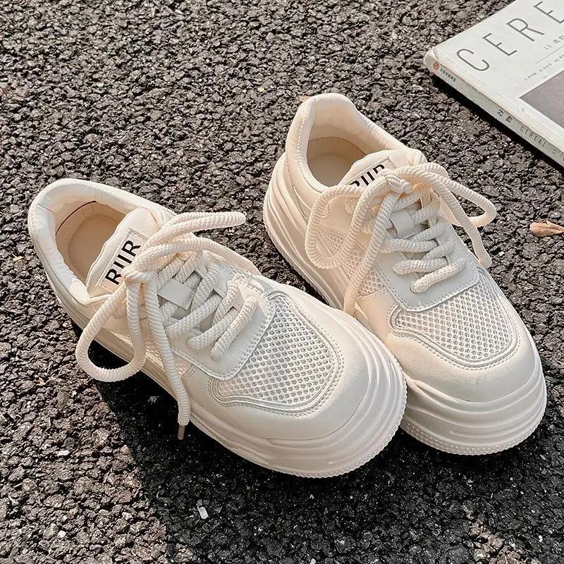 Fashion Women Sneakers Autumn Brand Luxury Flat Casual Light Vulcanize Shoes Footwear Zapatillas Mujer Mesh Breathable Shoes Zapatos