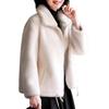 2024 Fashion Plush Thickened Coat Women's Winter Double Fleece Warm High Collar Cardigan Coat