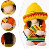 Thanksgiving Festival Doll Hold Plush Doll Faceless Dwarf Gnomes A Guitar Plush Toy Mexico Carnival Party Gnomes