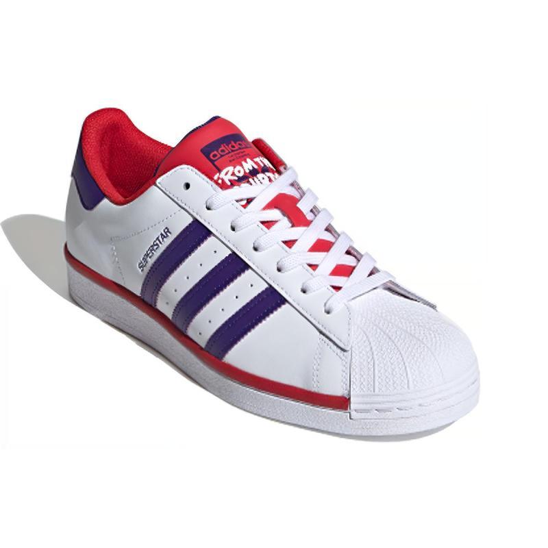 adidas Кроссовки Superstar Белые Фиолетовые Алые FV4189