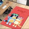 Bluey Printed Carpetrugfor Office Chair Living Room Bedroom Kitchen Room Decor Gifts