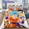 Dragon Ball Super Pattern Bedding Quilt Set Quilt Cover Pillowcase Home Birthday Gift(1 * duvet cover + 2 * pillowcase, without core)