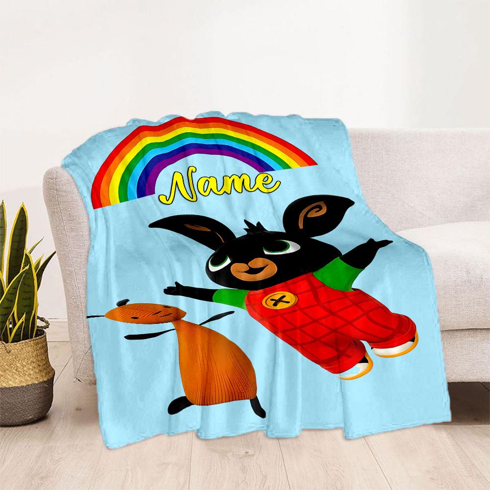 Rainbow Friends Adventure Blanket Soft Warm Cozy Perfect for Chair Couch Sofa All-Season Use Modern Ideal Gift for Friends Family Couples Picnic