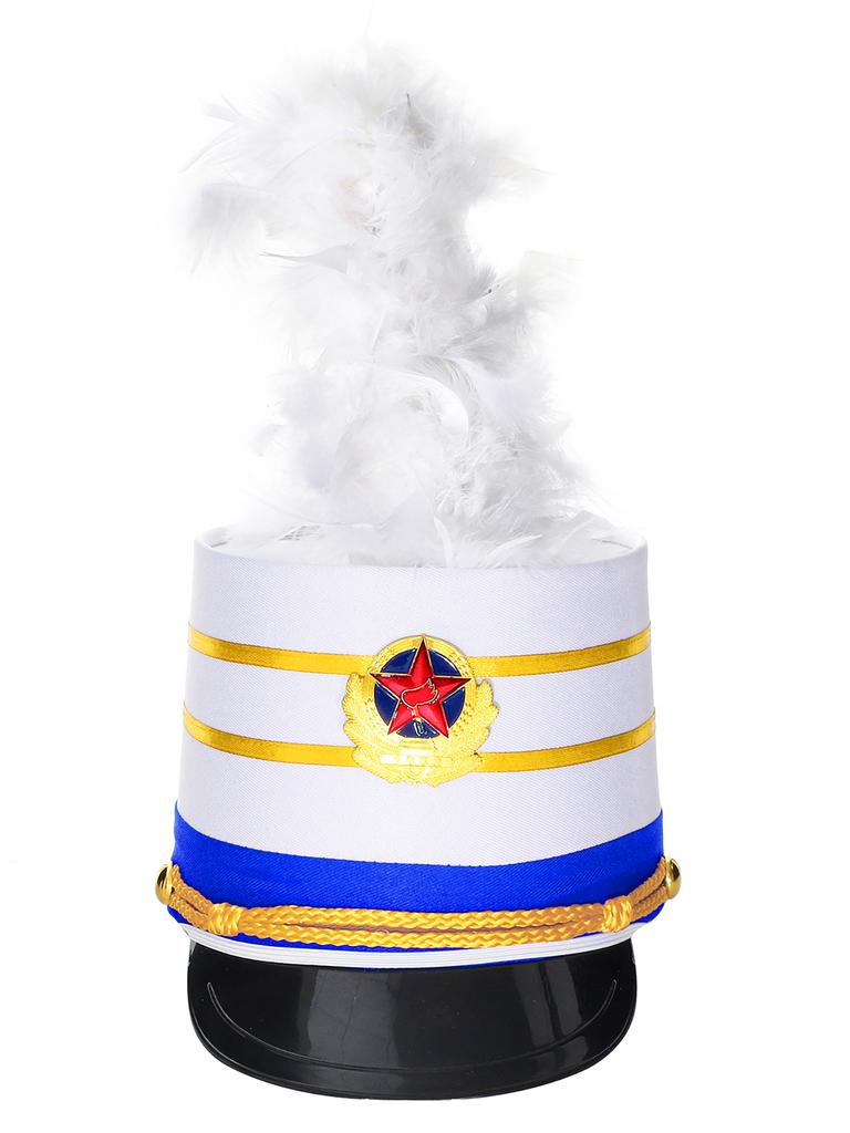 Girls Circus Drummer Costume Long Sleeve Sequined Bodysuit Fringe Epaulet Shoulder Mini Top Hat Accessory