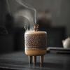 Античная керамическая курильница для благовоний Ароматерапия Домашний ароматизатор Декор из камня Тайху для Медитации Расслабления Настольный Сад Дзен Идея для подарка