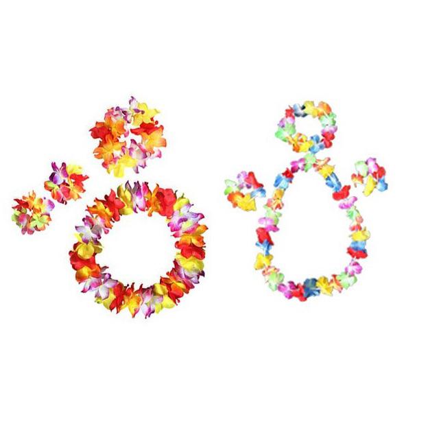 Модернизированное венок из четырех частей SeУтолщенное и зашифрованное гавайское танцевальное платье хула Новогоднее танцевальное представление