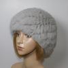 Russian Winter Women Knitted Real Rabbit Fur Hats Girls Fashion Warm Fluffy Rabbit Fur Hat Good Elastic Real Fur Caps