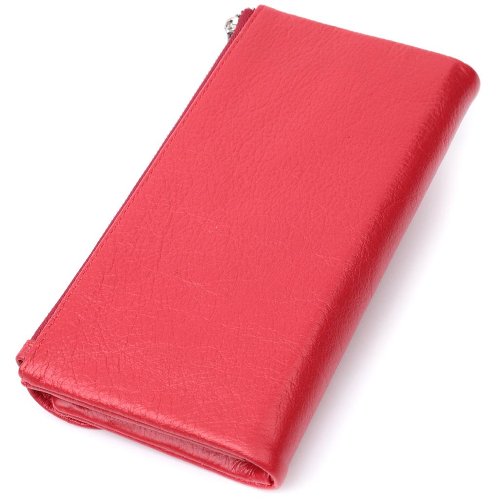 Wallet for Women with Card Block Made of Genuine Leather ST Leather 22699 Red