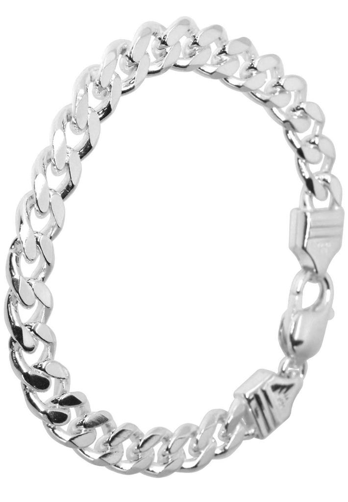 Shinjuku Ginnokura Kihei Цепочка Длина Ширина Серебряный Браслет 925 Простой Стильный SV925 Толщина 18 см-20 см (18см) 8.2мм Мужской