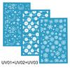 1-3Pcs Silk Screen Stencils for Polymer Clay Reusable Silk Screen Print Kit Mesh Stencil DIY Earring Jewelry Making Pottery Tool