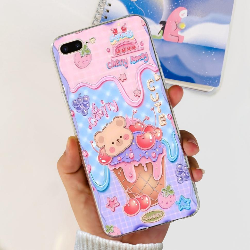 For IPhone 7 Plus Case A1661 A1784 Cute Cats Butterfly Soft Silicone Phone Cases For Apple IPhone 7 8 IPhone7 IPhone8 Plus Cover