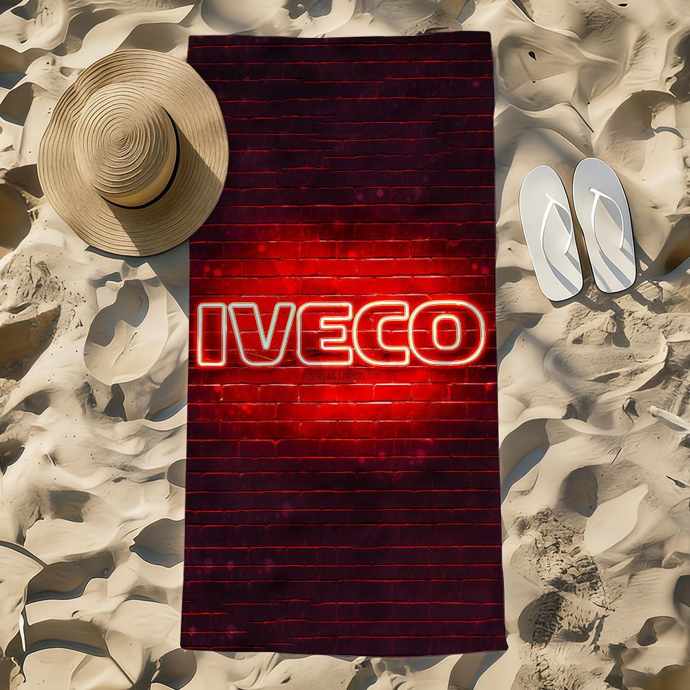 Модное Авто I-IVECO Полотенце Пляжное Полотенце Большого Размера Быстросохнущее Полотенце Впитывающее Мягкое Для Плавания Пляжные Полотенца для Мужчин Женщин
