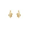 CIAXY Silver Color Snake Stud Earrings for Women Irregular Serpentine Zirconia Small Earring  Jewelry Aretes De Mujer