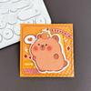 30 Sheets/Pack Ins N Times Posted Cute Memo Pad Capybara Special-shaped Sticky Note  For Daily Notes