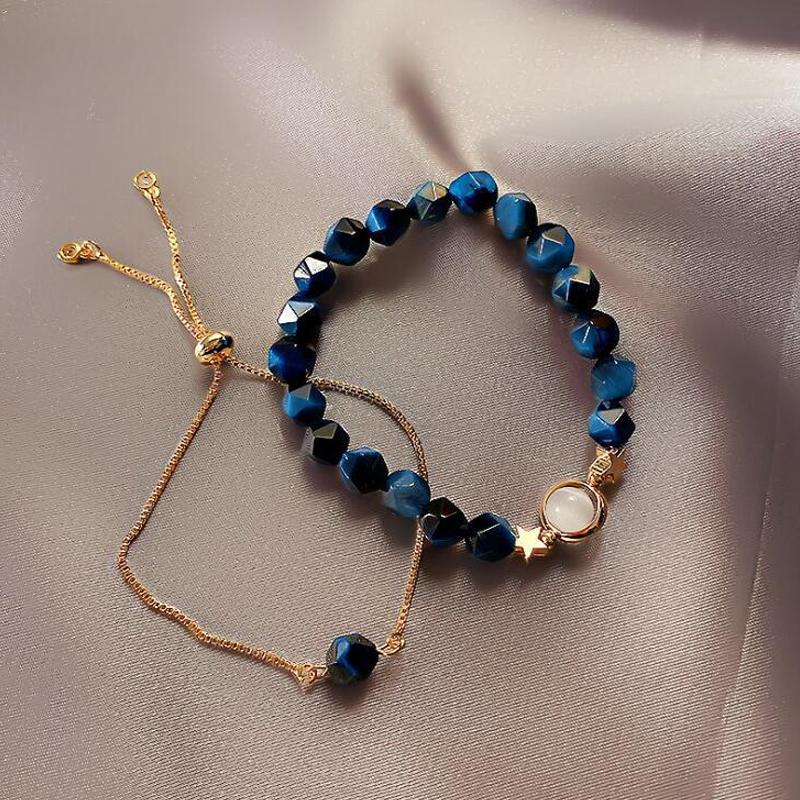 Нерегулярные каменные бусины-браслет-цепочка для женщин, ювелирные аксессуары